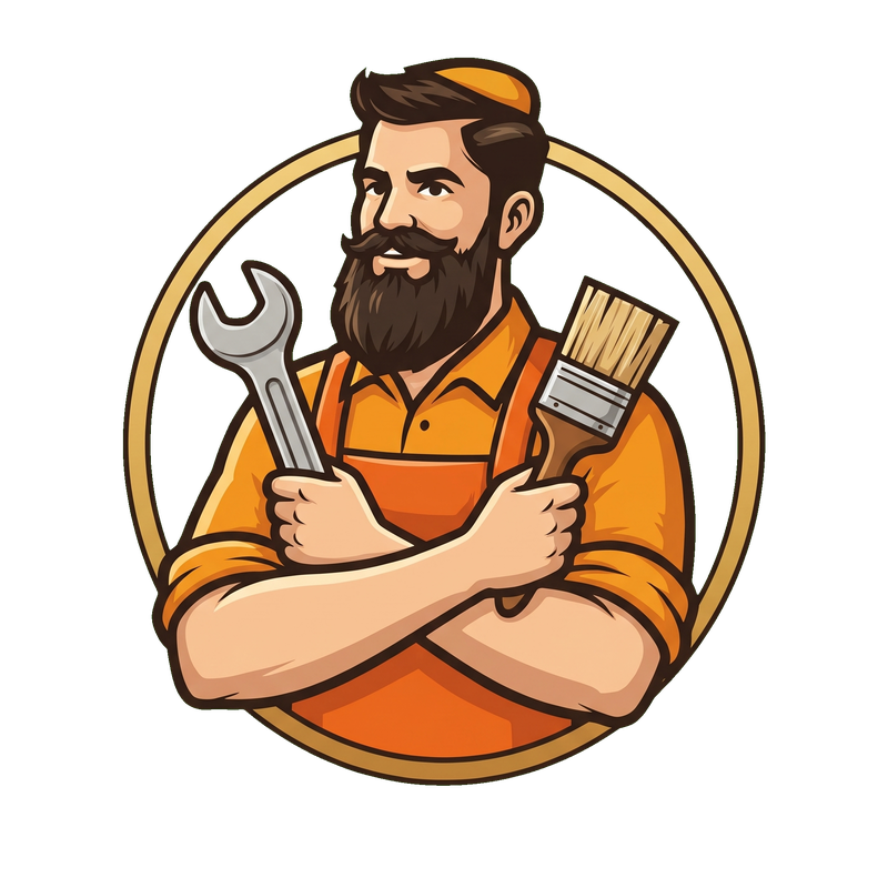 Zalman the Handyman cartoon illustration